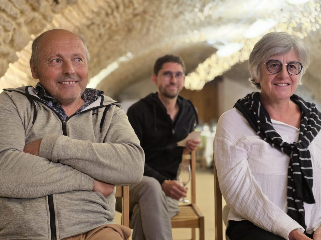 Eric et Catherine Giroud , gagnants du concours Chardonnay Day à Chardonnay